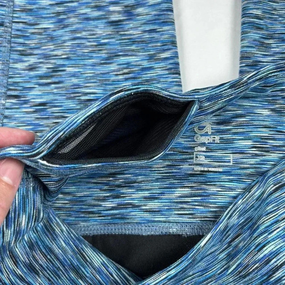 GapFit Blue Spacedye Blackout Technology gFast cropped leggings - Picture 5 of 7